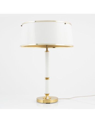 Borens Table Lamp Model 8423 white lacquer Sweden 1970s Amélioration de cerveau avec