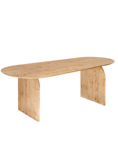 Table bois naturel Javea 180cm 50% de réduction en Octobre 2024