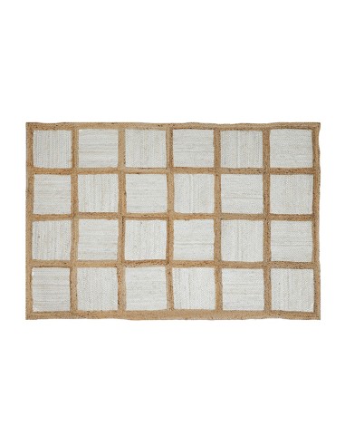 Tapis jute beige et blanc 120x170 cm ouvre sa boutique