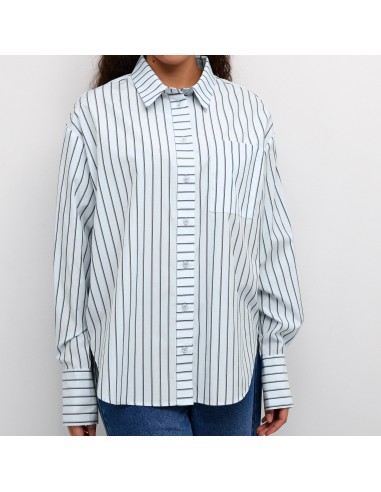 Chemise bleu clair à rayures noires Venez découvrir notre 